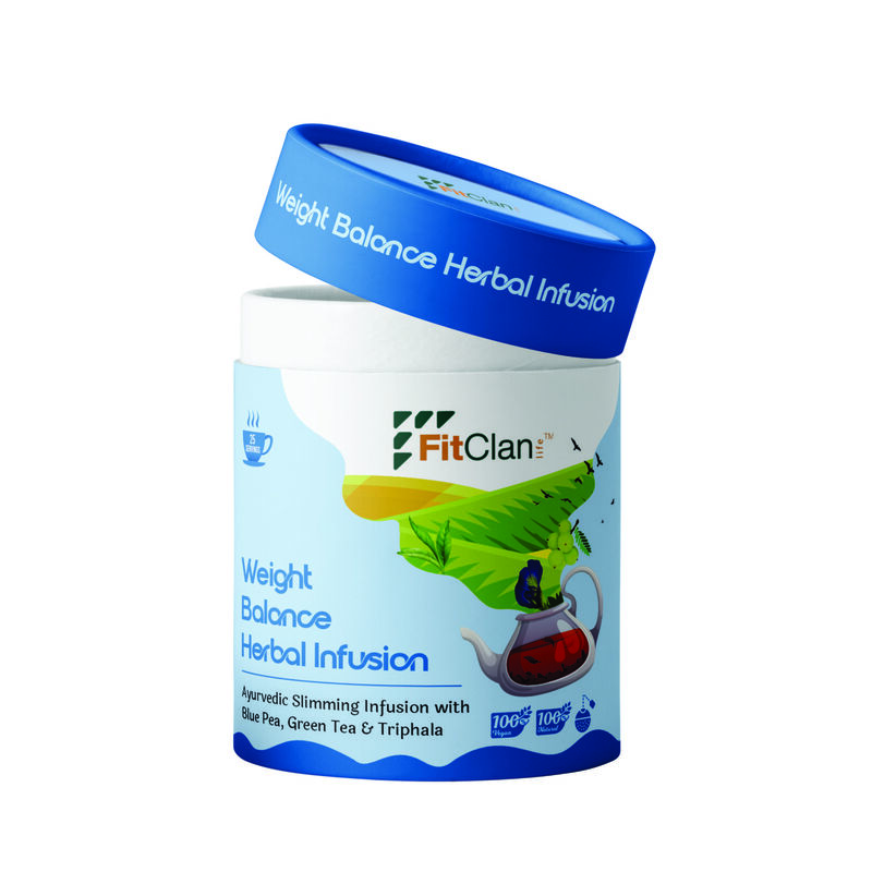 Weight Balance Herbal Tea | Ayurvedic Slimming Tea with Green Tea, Blue Pea & Triphala