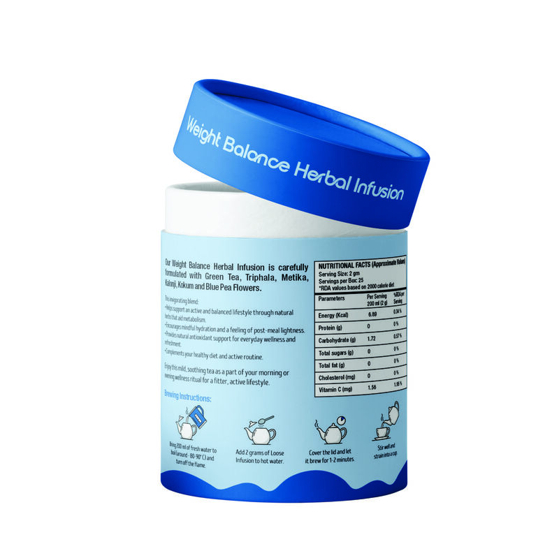 Weight Balance Herbal Tea | Ayurvedic Slimming Tea with Green Tea, Blue Pea & Triphala