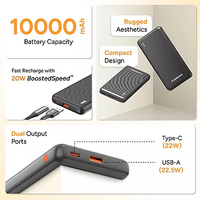 Power Bank Ambrane 10000mAh Xtreme 10K Power Bank Ambrane 10000mAh Xtreme 10K