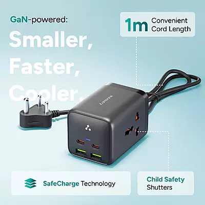 Ambrane ChargeHub 65 | 2500W 6-in-1 Charging Station