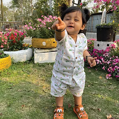 Muslin Cotton Short-Sleeve Set