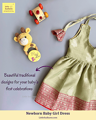 Newborn Baby Girl Dress 6116