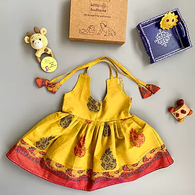 Newborn Baby Girl Cotton Dress (6-12 months) 6140