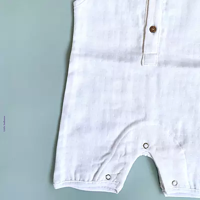 Muslin Cotton Sleeveless Romper | New Born Baby | Unisex Premium | Super Soft