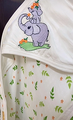 Muslin Cotton Hooded Baby Bath Towel