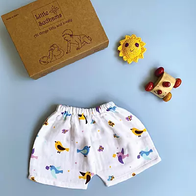 Muslin Cotton Short-Sleeve Set