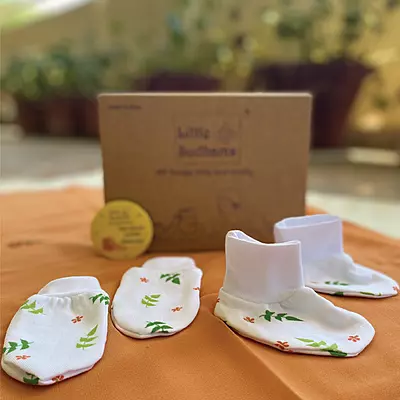 Muslin Cotton Newborn Baby Cap Set