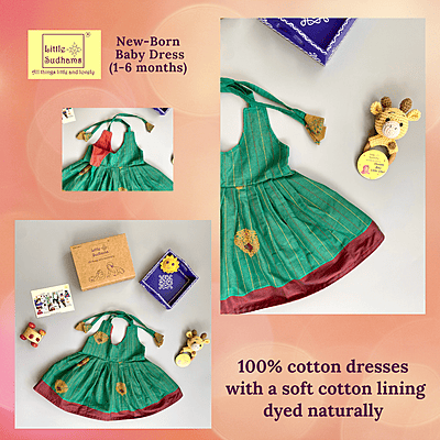 Newborn Baby Girl Cotton Dress (0-6 months) 1178