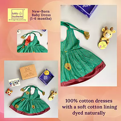 Newborn Baby Girl Cotton Dress (0-6 months) 1178
