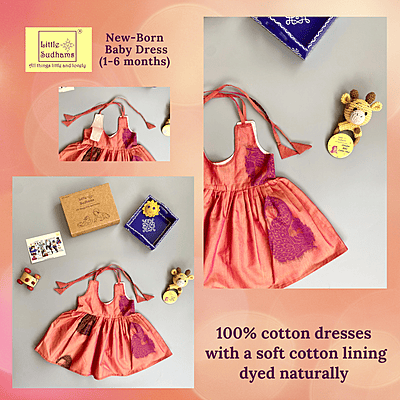 Newborn Baby Girl Cotton Dress (0-6 months) 1180