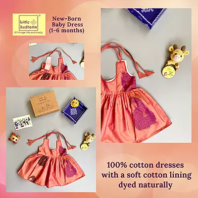 Newborn Baby Girl Cotton Dress (0-6 months) 1180