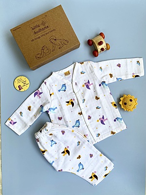 Muslin Cotton Full-Sleeve Set