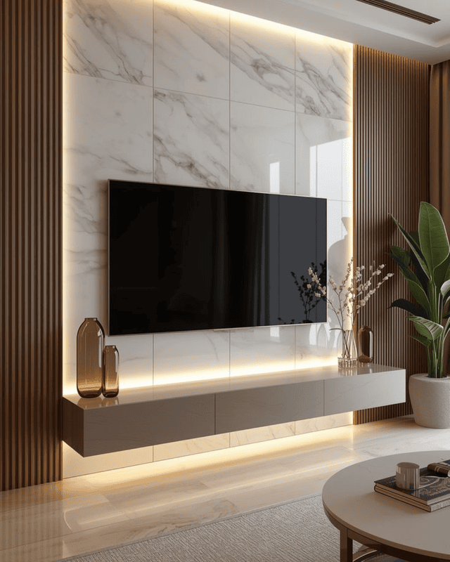 Living Room TV Backdrop