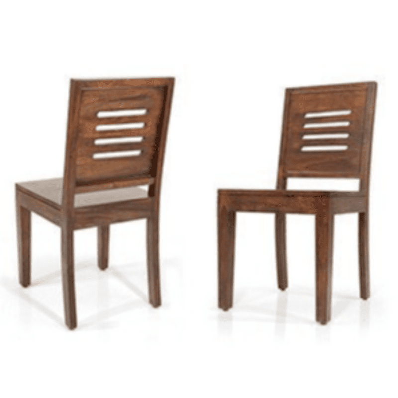 Woodenlia Dining Chairs - Set of Two (Finish : Teak) Woodenlia Dining Chairs - Set of Two (Finish : Teak)
