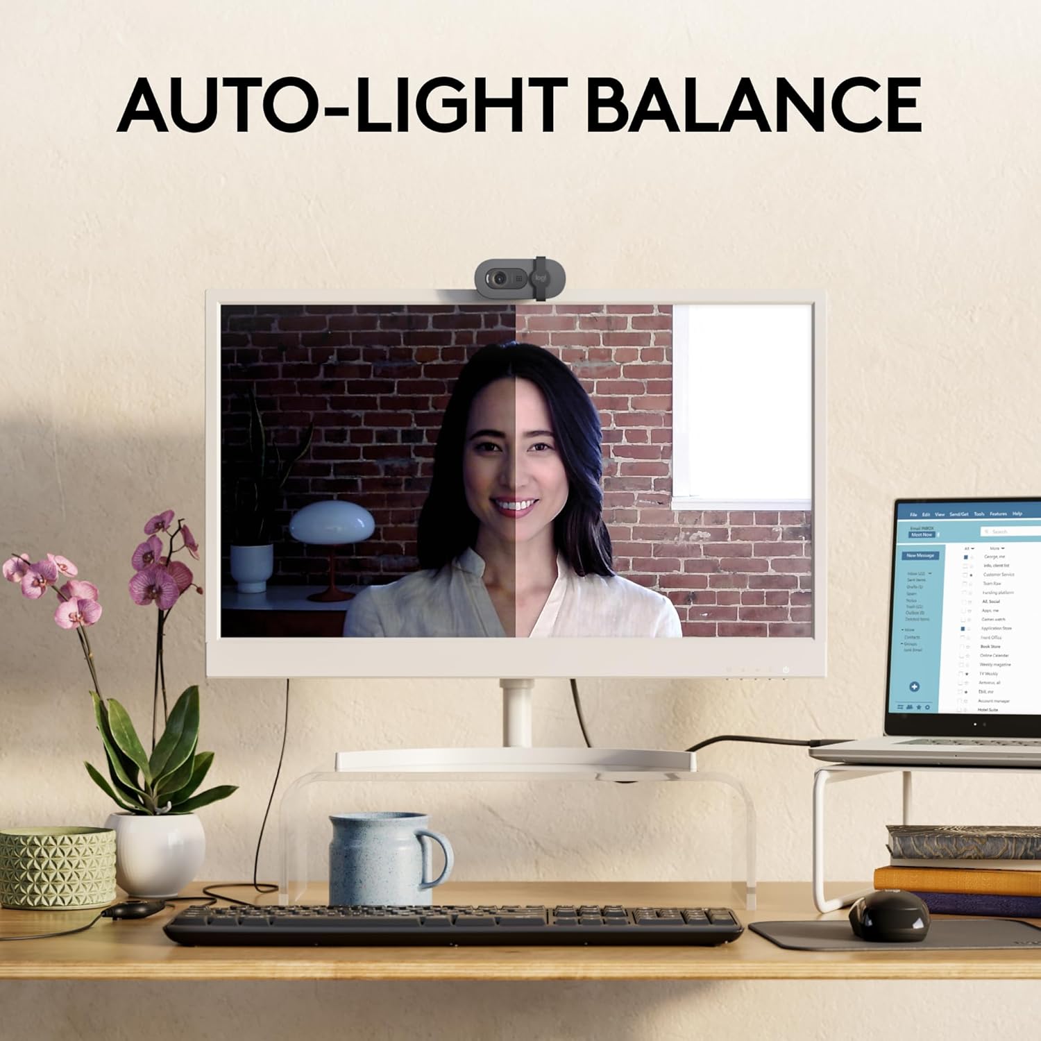 Logitech Brio 100 Full HD Webcam for Meetings and Streaming, Auto-Light Balance, Built-in Mic, Privacy Shutter, USB-A, for Microsoft Teams, Google Meet, Zoom and More- Graphite Logitech Brio 100 Full HD Webcam for Meetings and Streaming, Auto-Light Balance, Built-in Mic, Privacy Shutter, USB-A, for Microsoft Teams, Google Meet, Zoom and More- Graphite