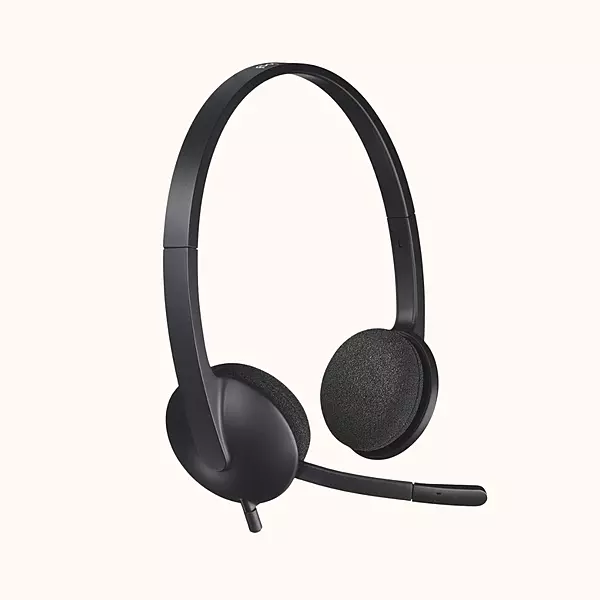 Logitech Stereo Wired Over Ear Headphones (H340)