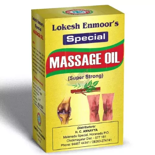 Lokesh Emnoor's Special Ayurvedic Massage Oil for Pain Relief & Relaxation | Natural Herbal Blend