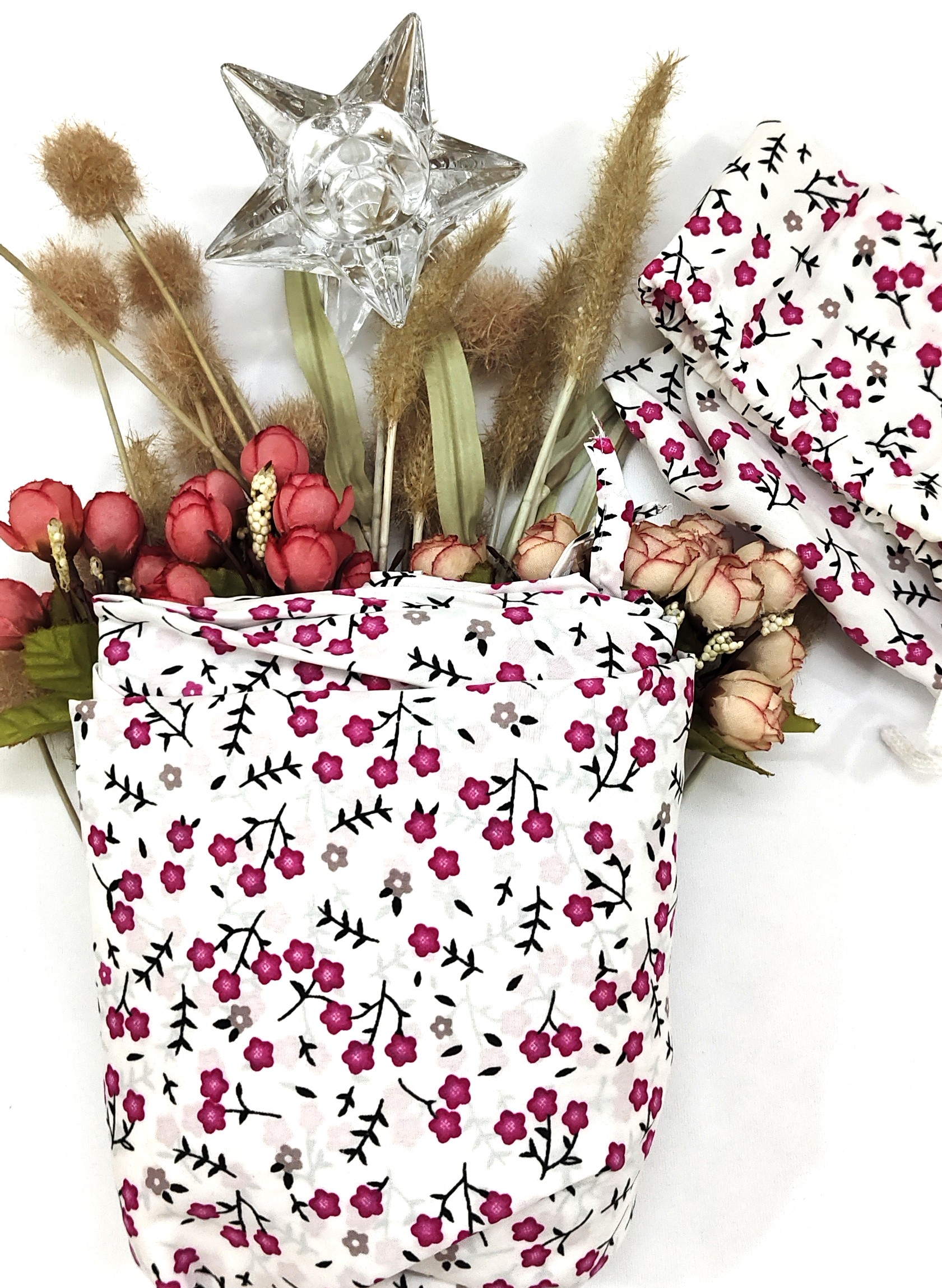 Soft Cotton Long Prayer Dress with Pouch