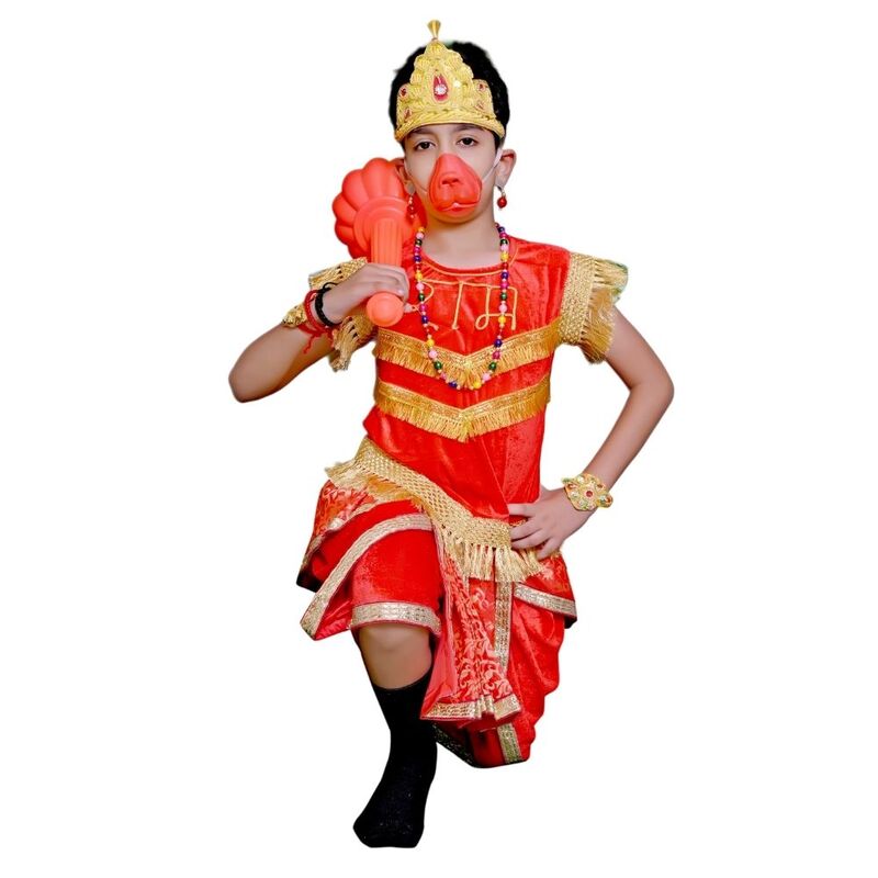 Lord Hanuman Fancy Dress Custome Red Lord Hanuman Fancy Dress Custome Red