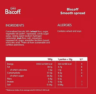 Lotus Biscoff Biscuit Spread 400gm