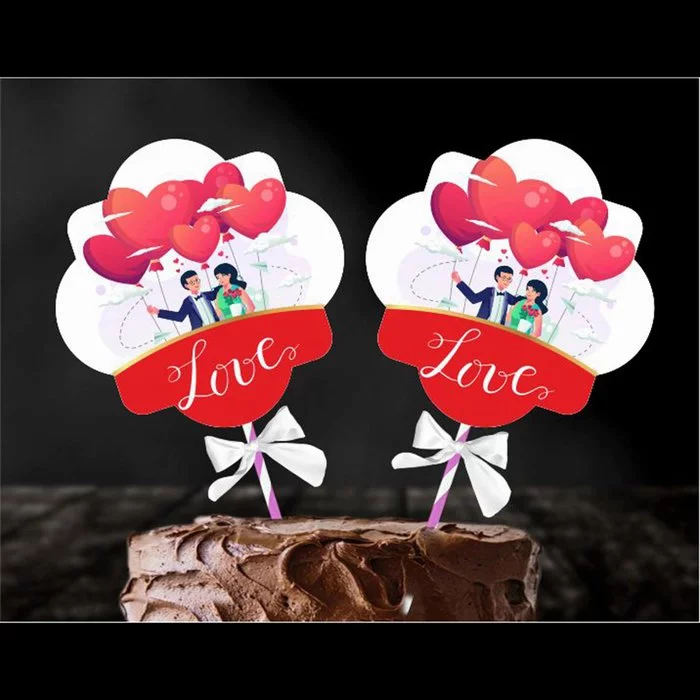 Love Couple Topper(Pack of 2)