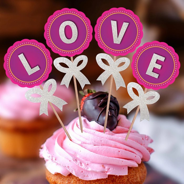 Love Popup Topper(Pack of 4)
