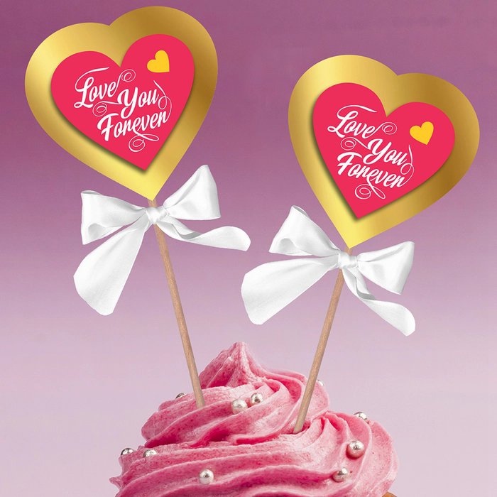 Love You Forever Popup Topper(Pack of 2)