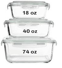 Low-Acid Food Storage Containers (Glass/Airtight)