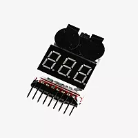 LiPo Battery Voltage Tester with Low Voltage Buzzer Alarm
