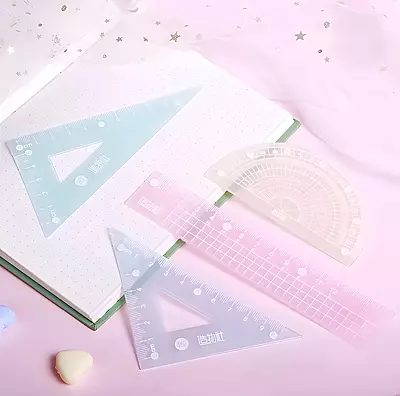 Pastel Ruler Set