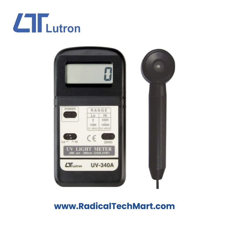 Lutron 340A UV Light Meter - UVA Light Intensity Measuring Device