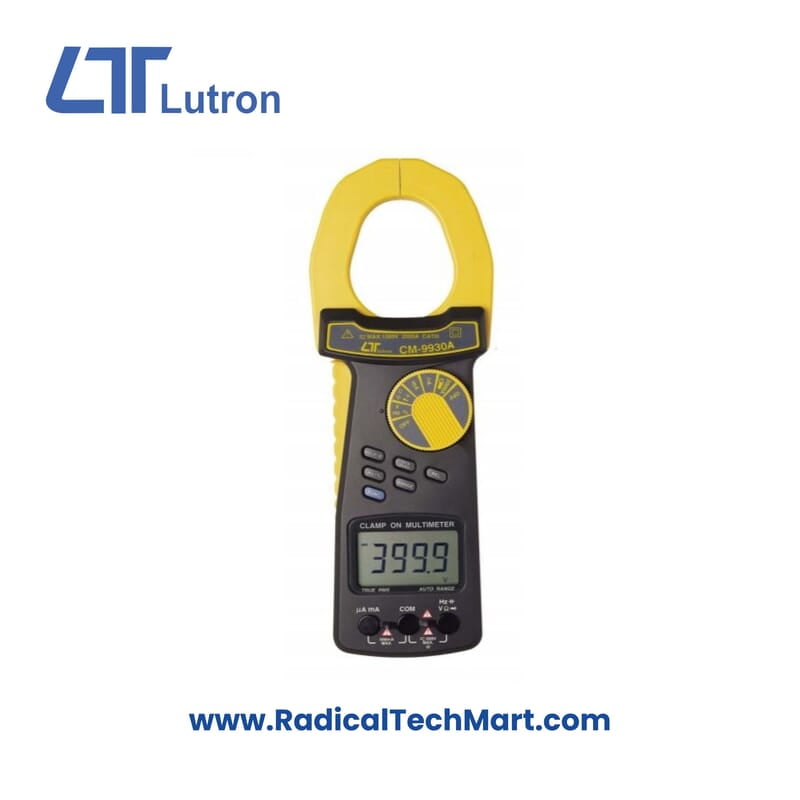 Lutron CM-9930 Clamp Meter measuring 2000A AC/DC current
