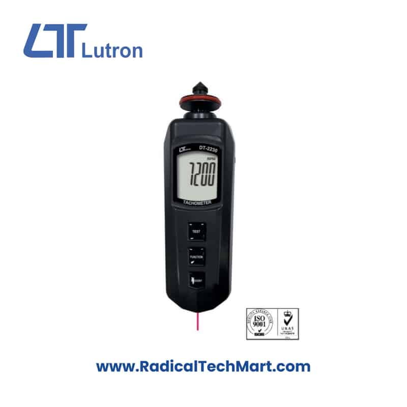 Lutron DT-2230 Pocket Contact Tachometer – Compact Dual Mode RPM Meter