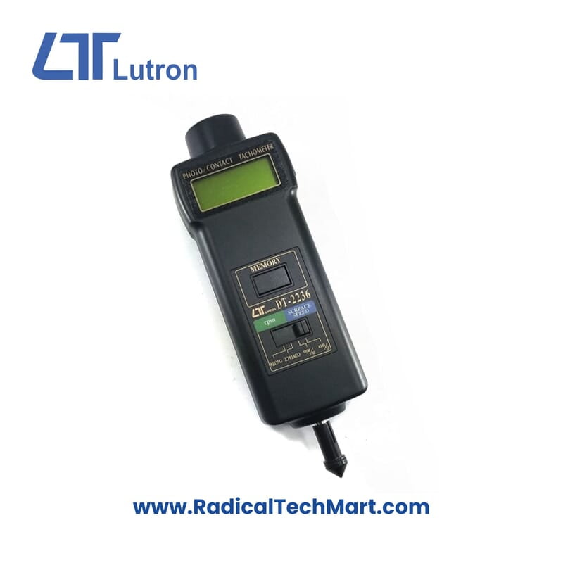 Lutron DT-2236 Electronic Digital Tachometer – Contact & Non-Contact RPM Meter