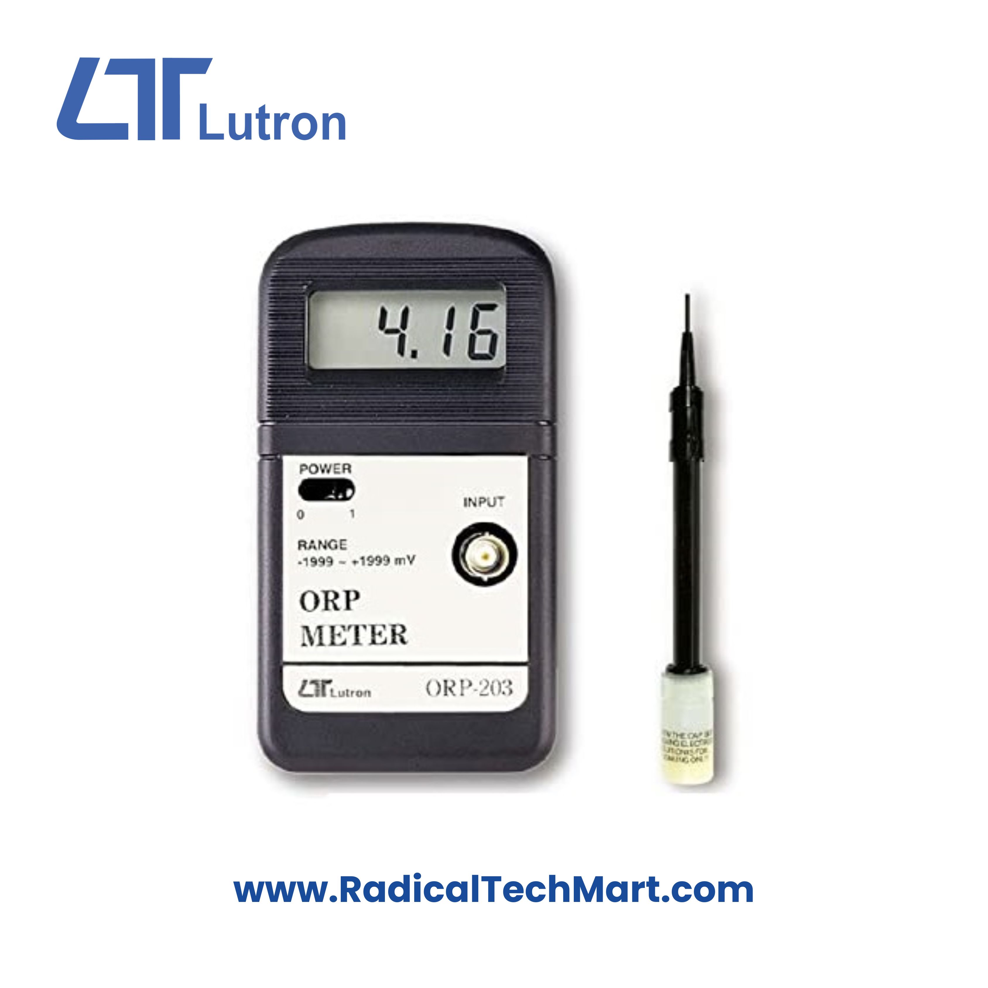 Lutron ORP-203 Pocket ORP Meter with Digital Display