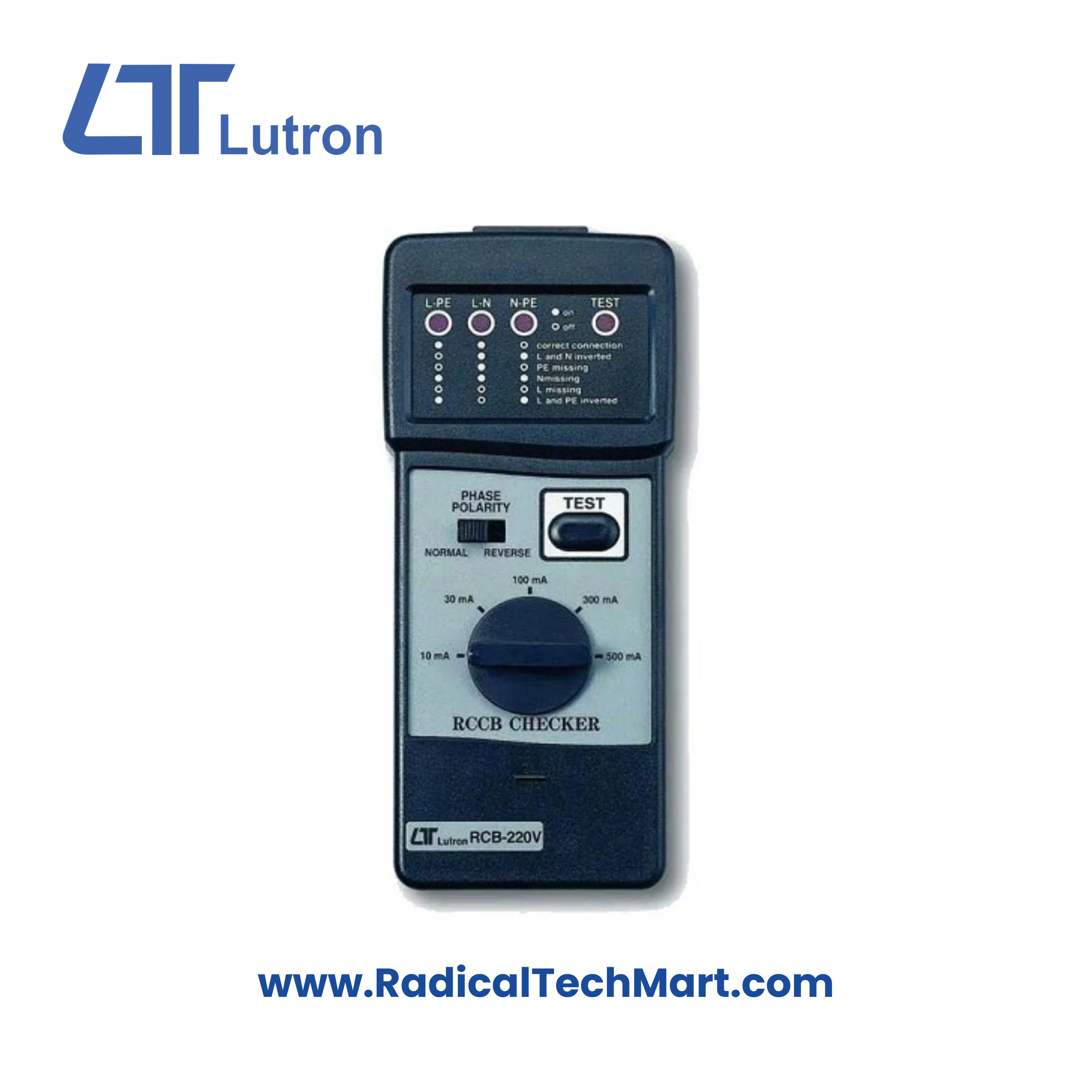 Lutron RCCB CHECKER 220V – LED RCCB Socket Tester