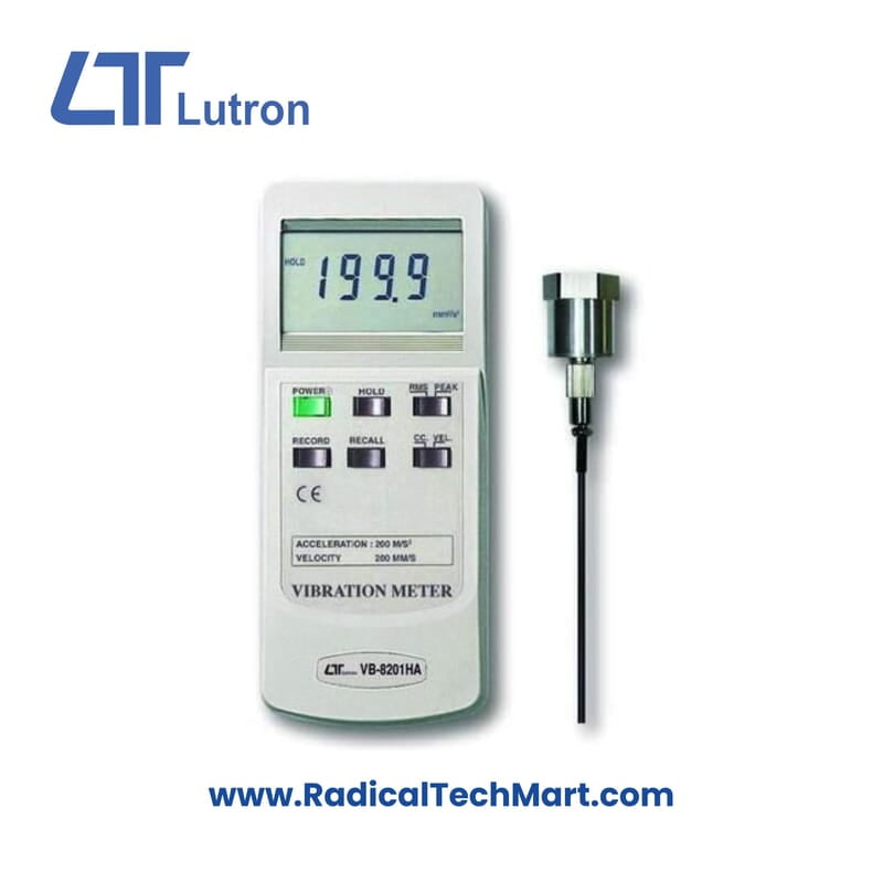 Lutron VB-8201HA Vibration Meter with LCD display and sensor