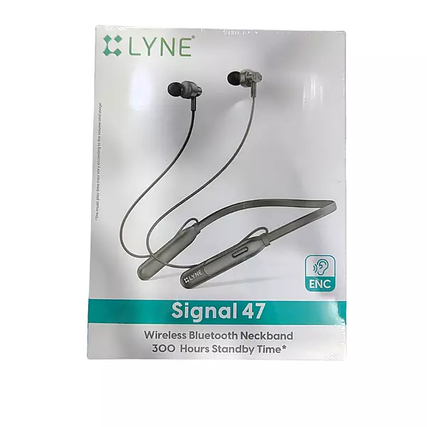 Lyne Signal 47 Wireless Neckband – Bluetooth Audio | Comfortable Fit | Music & Calls