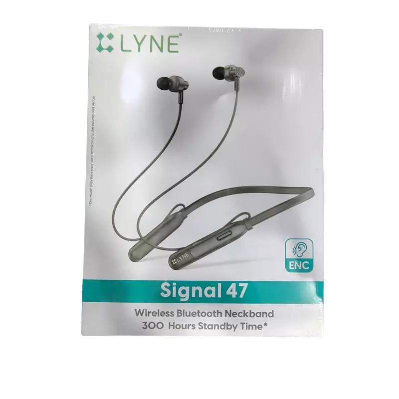 Lyne Signal 47 Wireless Neckband – Bluetooth Audio | Comfortable Fit | Music & Calls