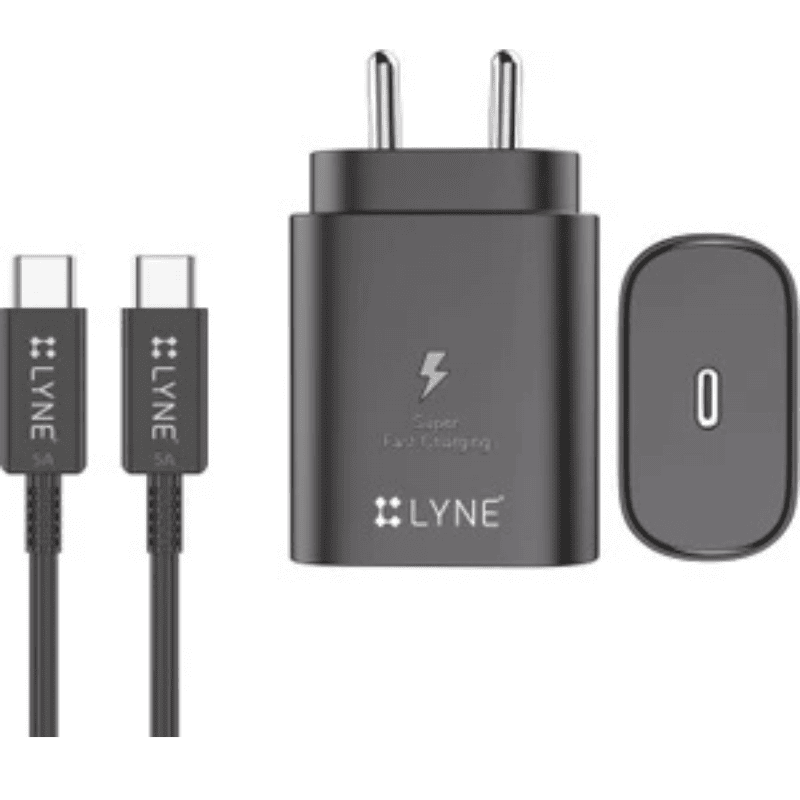 Lyne 45W PD USB-C Power Adapter – Fast Charging | Power Delivery | Laptop & Mobile Use