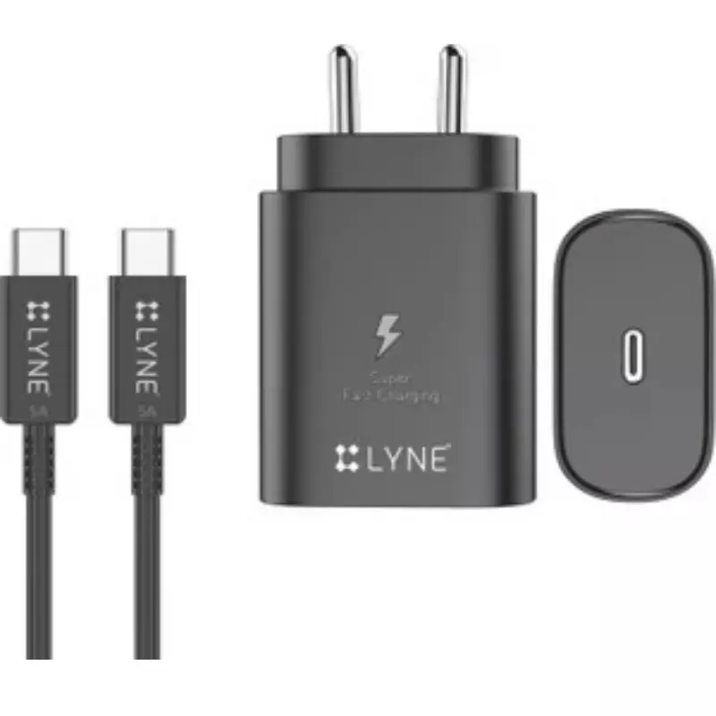 Lyne 45W PD USB-C Power Adapter – Fast Charging | Power Delivery | Laptop & Mobile Use