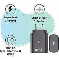Lyne 45W PD USB-C Power Adapter – Fast Charging | Power Delivery | Laptop & Mobile Use
