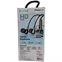 Lyne Photon 34 Wired Earphones – Clear Stereo Sound | In-Ear Design | Music & Calls