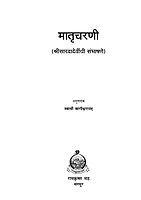 M110 Matru Charani (मातृचरणी :श्रीसारदादेवींची संभाषणे) M110 Matru Charani (मातृचरणी :श्रीसारदादेवींची संभाषणे)