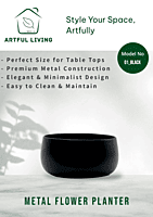 Matte Black Curve Planter