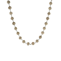 SRIMATHI JEWELLERS 925 Silver Tied Chandan Mala (Sandalwood Rosary) for Jaap and for Men and Women