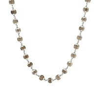 SRIMATHI JEWELLERS 925 Silver Caped Chandan Mala (Sandalwood Rosary) for Jaap and for Men and Women