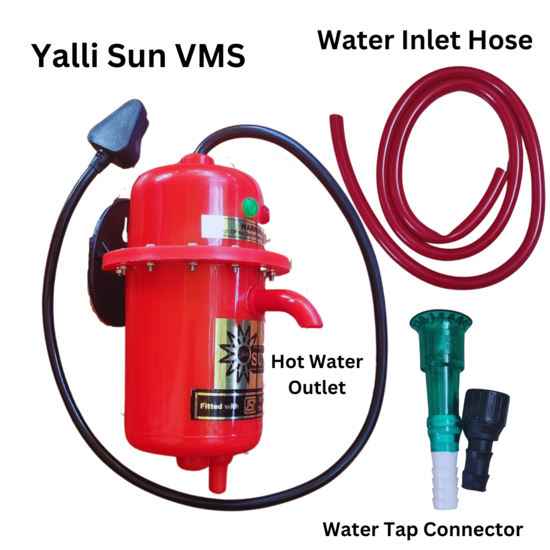yalli SUN Wall Mounted Water Heater 1L Instant Wall Mounted Water Heater/Geyser For Residential And Professional Use Vx Instant (Red) yalli SUN Wall Mounted Water Heater 1L Instant Wall Mounted Water Heater/Geyser For Residential And Professional Use Vx Instant (Red)