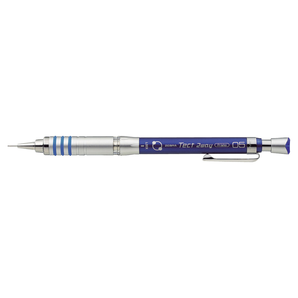Zebra Tect 2 Way Mechanical Pencil Blue 0.5