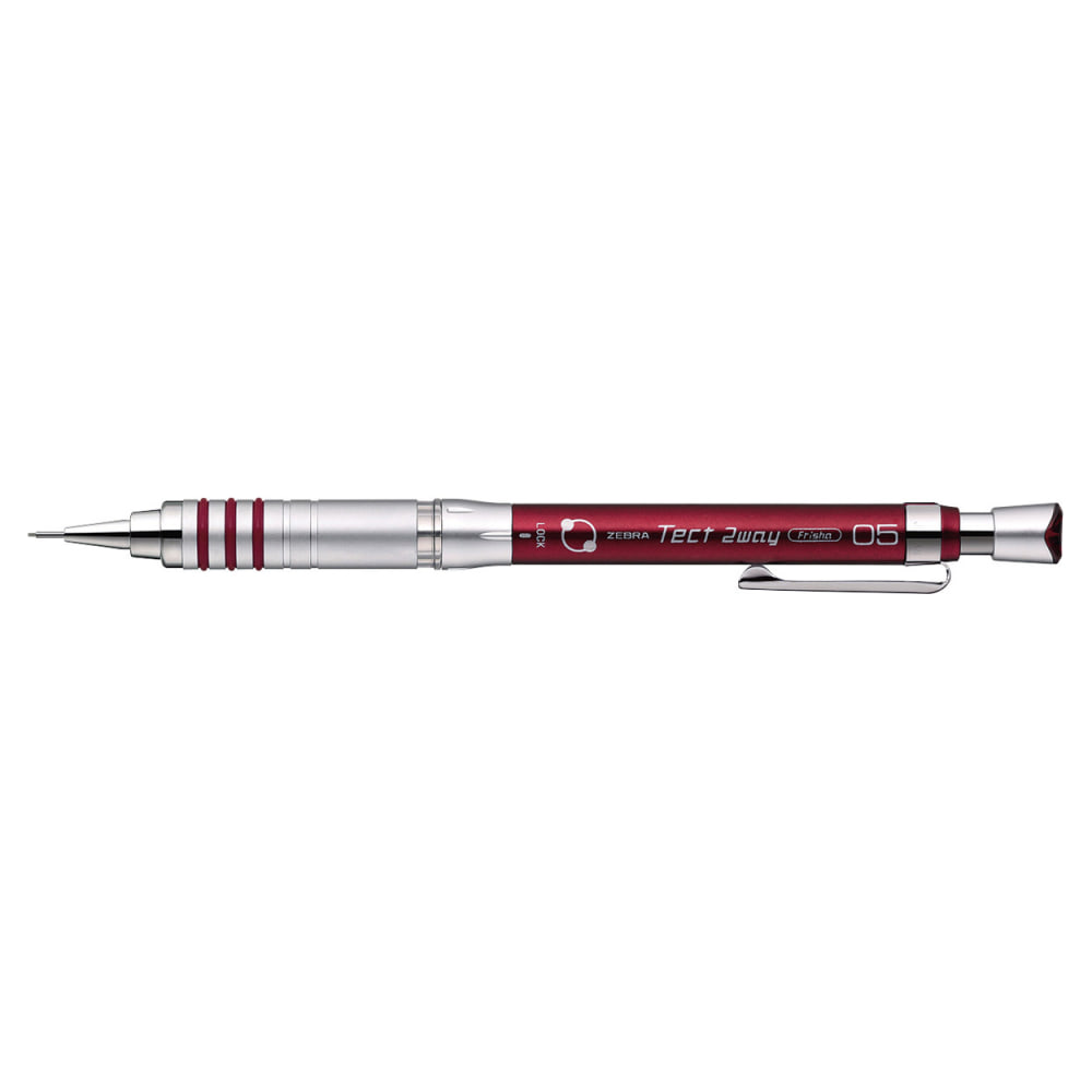 Zebra Tect 2 Way Mechanical Pencil Red 0.5